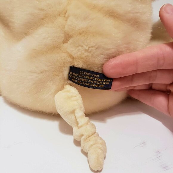 BOYDS' BEARS COLLECTION Willie B. Bacon Pig Weighted Bottom Plush Stuffed Animal - Picture 6 of 8